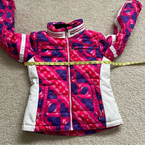 Obermeyer Juniors Girls Size 12 Ski Snowboarding Jacket Coat Style# 31323 Pink, - Picture 5 of 16